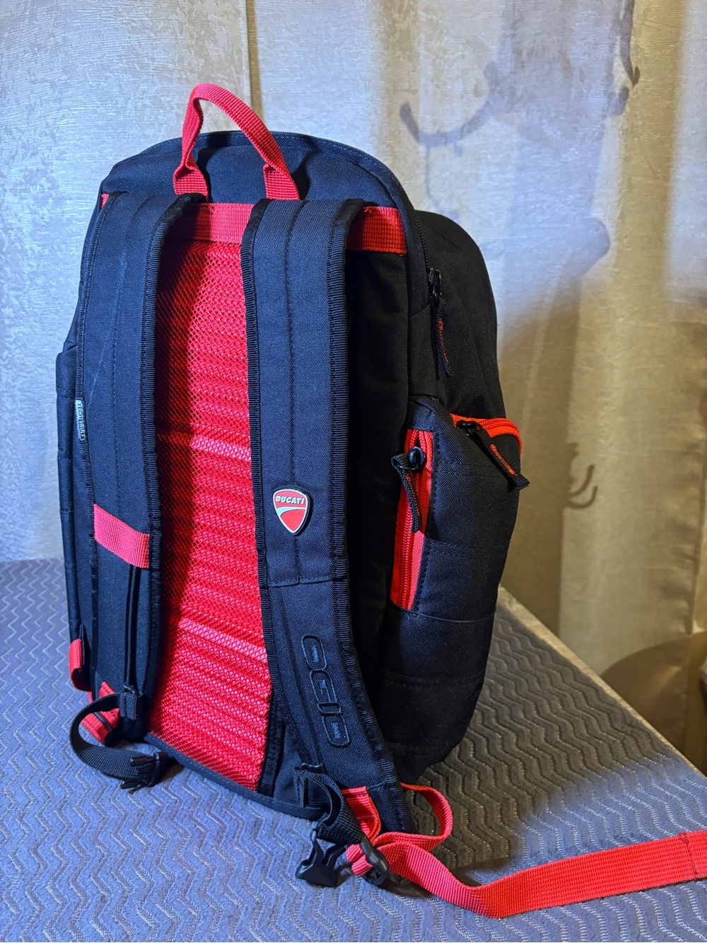 DUCATI Black & Red Men's Backpack
